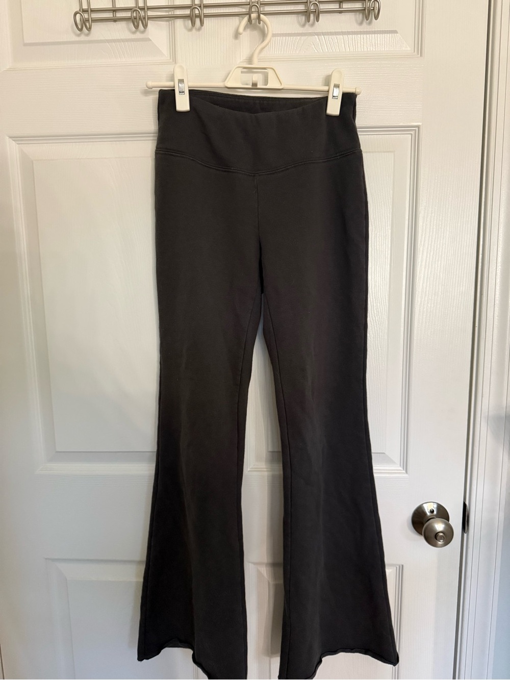 Garage Low Rise Dark Grey Flare Pants